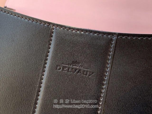 DELVAUX女包 Brillant手袋 原版Box皮 德爾沃女手提包 Dv0028風琴黑色 Delvaux女單肩包  fcs1250